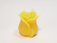 Beeswax rosebud candle
